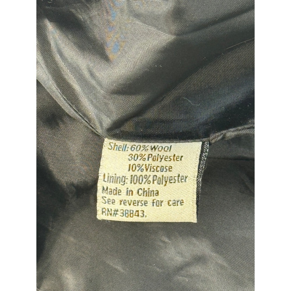 American Rag Co vtg Womens Double Breasted Peacoat Gray Wool Blend Size Medium - Picture 9 of 10